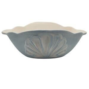 Pfaltzgraff Beachcomber Seashell Oval Serving Bowl Coastal Cottage Mermaid Beach
